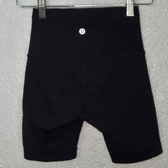 Lululemon Wunder Train High-Rise Short 6" - 2 True Navy - Picture 4 of 6